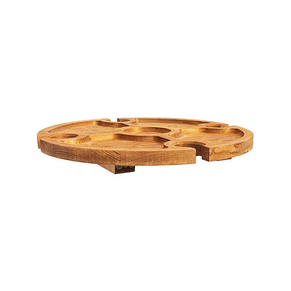 Outdoor Picnic Table Wooden Portable Folding Mini Wine Rack Picnic Table - Mekamart Australia
