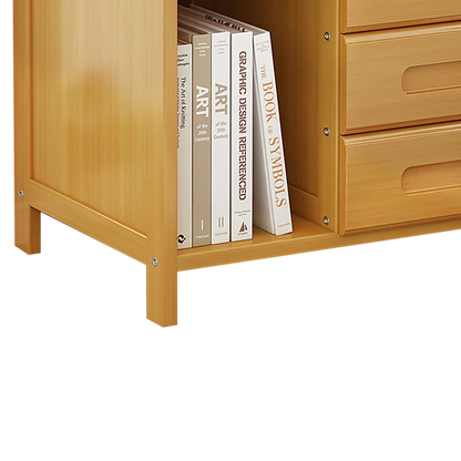 Bamboo Bedside Table Nightstand Storage Bedroom Sofa Side Stand - Mekamart Australia