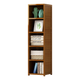 Bamboo 5-Shelf Bookcase – Tall Display Storage Rack Stand for Living Room, Bedroom, Office or Home Organisation - Mekamart Australia