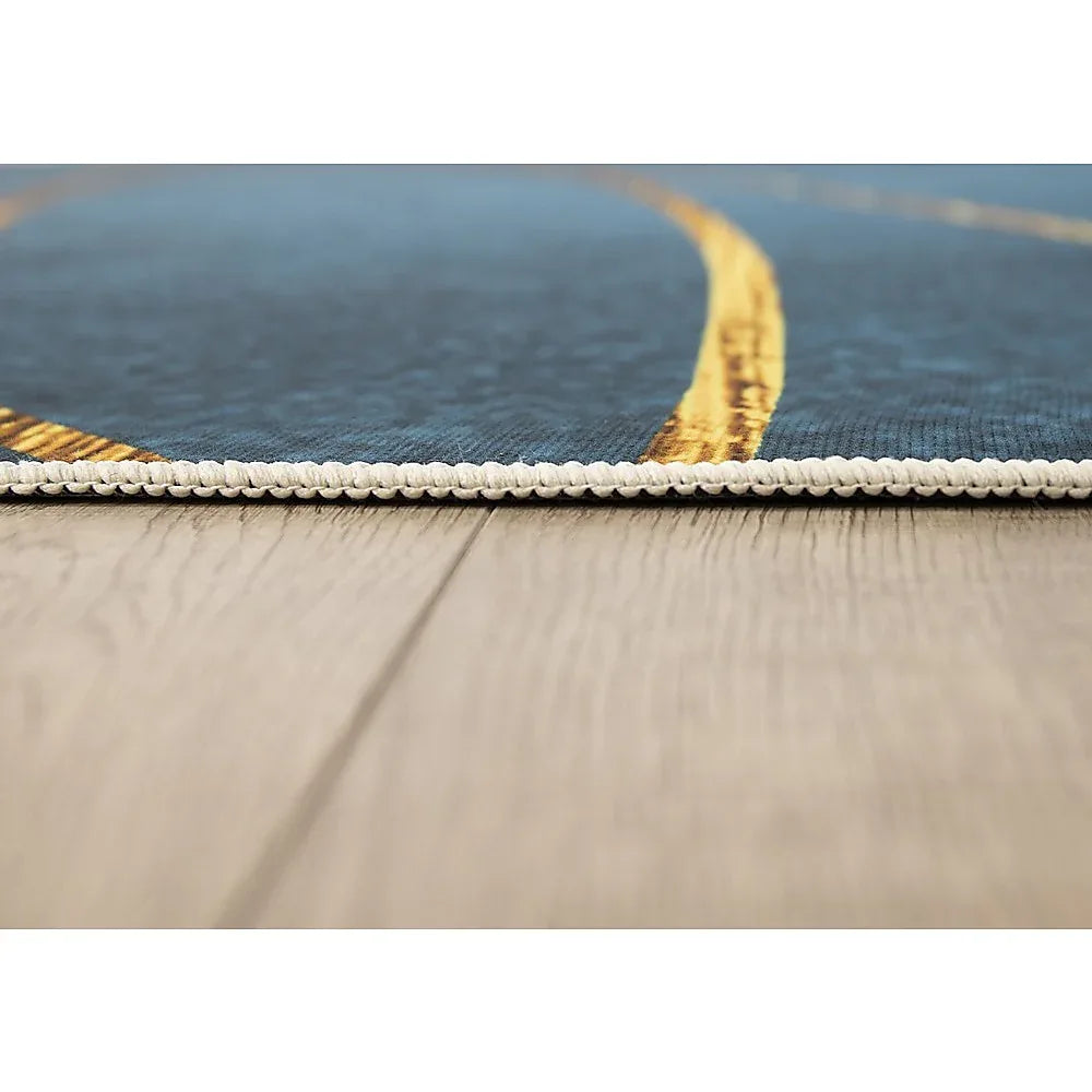 200x300cm Large Floor Teal Blue Rug – Modern Area Carpet for Bedroom & Lounge - Mekamart Australia