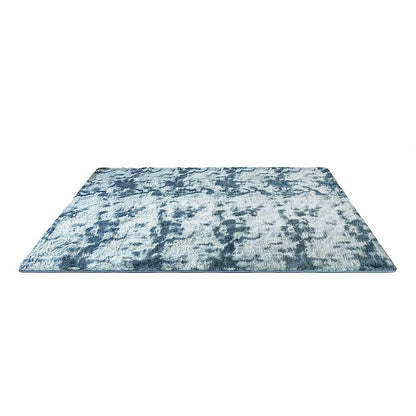 200x300cm Large Floor Soft Blue Fluffy Rug – Modern Area Carpet for Bedroom & Lounge - Mekamart Australia