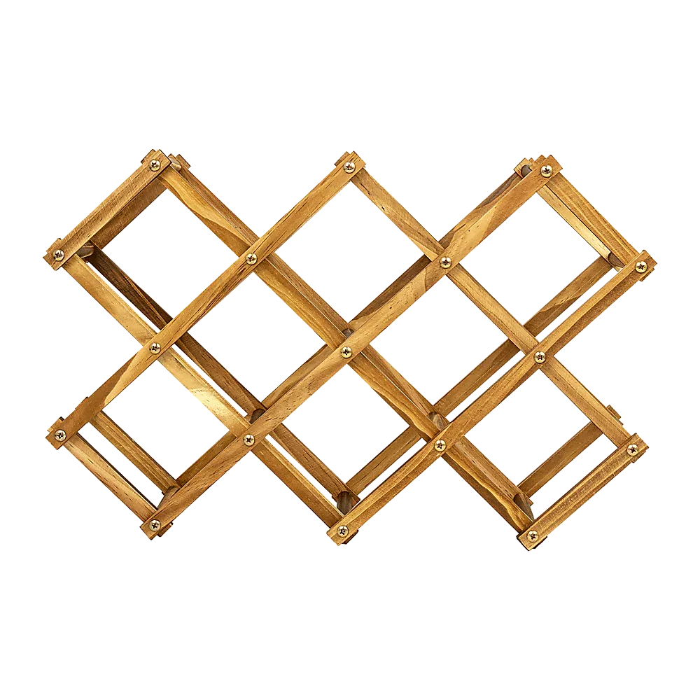 Wooden Wine Rack Freestanding 10 Bottles Countertop Storage - Mekamart Australia