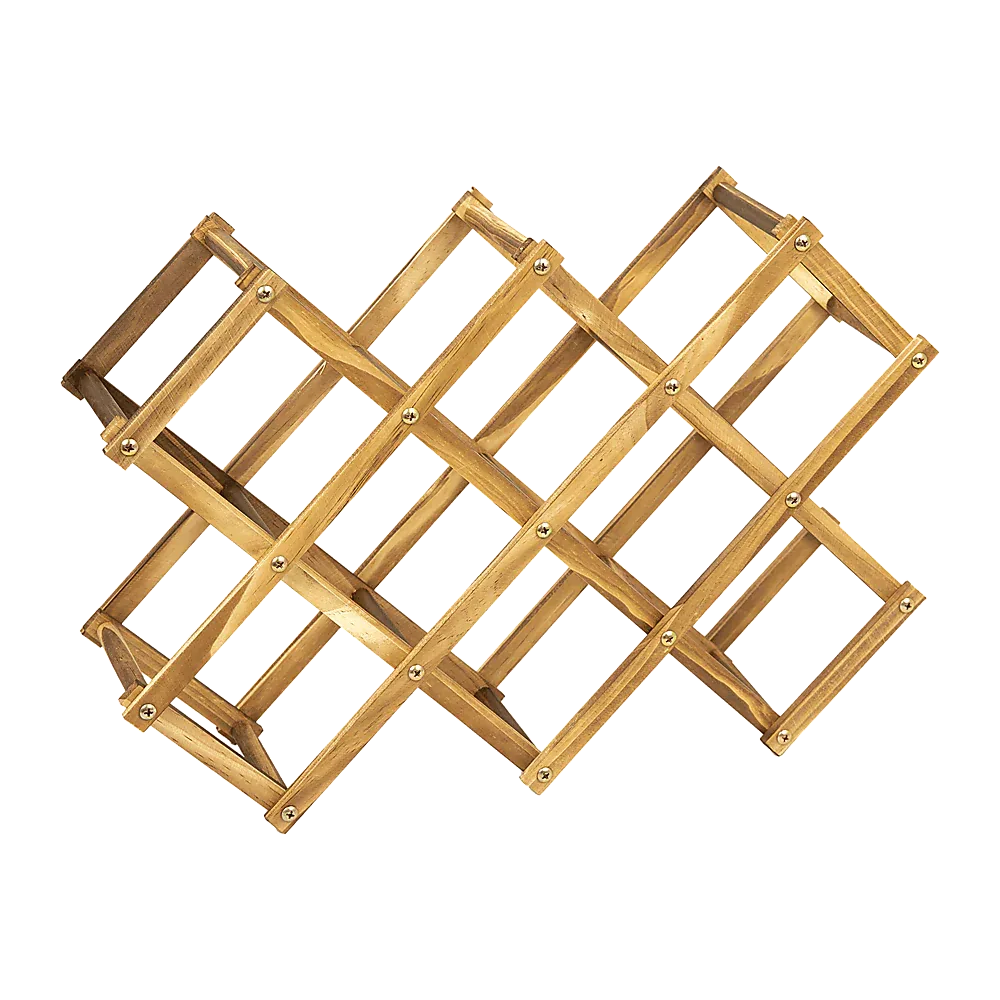 Wooden Wine Rack Freestanding 10 Bottles Countertop Storage - Mekamart Australia