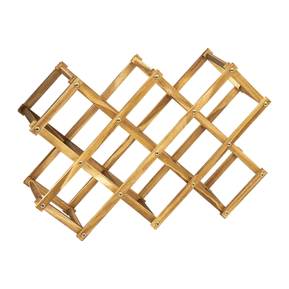 Wooden Wine Rack Freestanding 10 Bottles Countertop Storage - Mekamart Australia