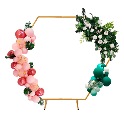 2M Wedding Hex Arch Backdrop Flower Display Stand Frame Background - Mekamart Australia