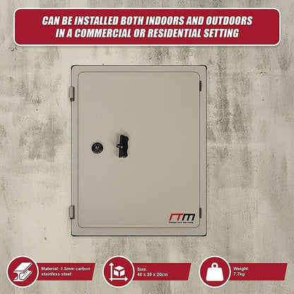 Carbon Steel Electrical Enclosure Box IP65 Wall Mount 400 x 300 x 200 mm
