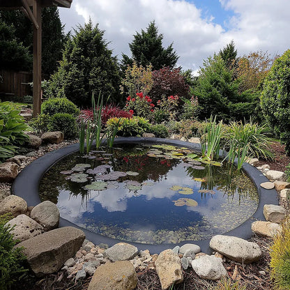 Fish Pond Liner 3 x 4.6m x 0.5mm Garden Pool Membrane Reinforced - Mekamart Australia