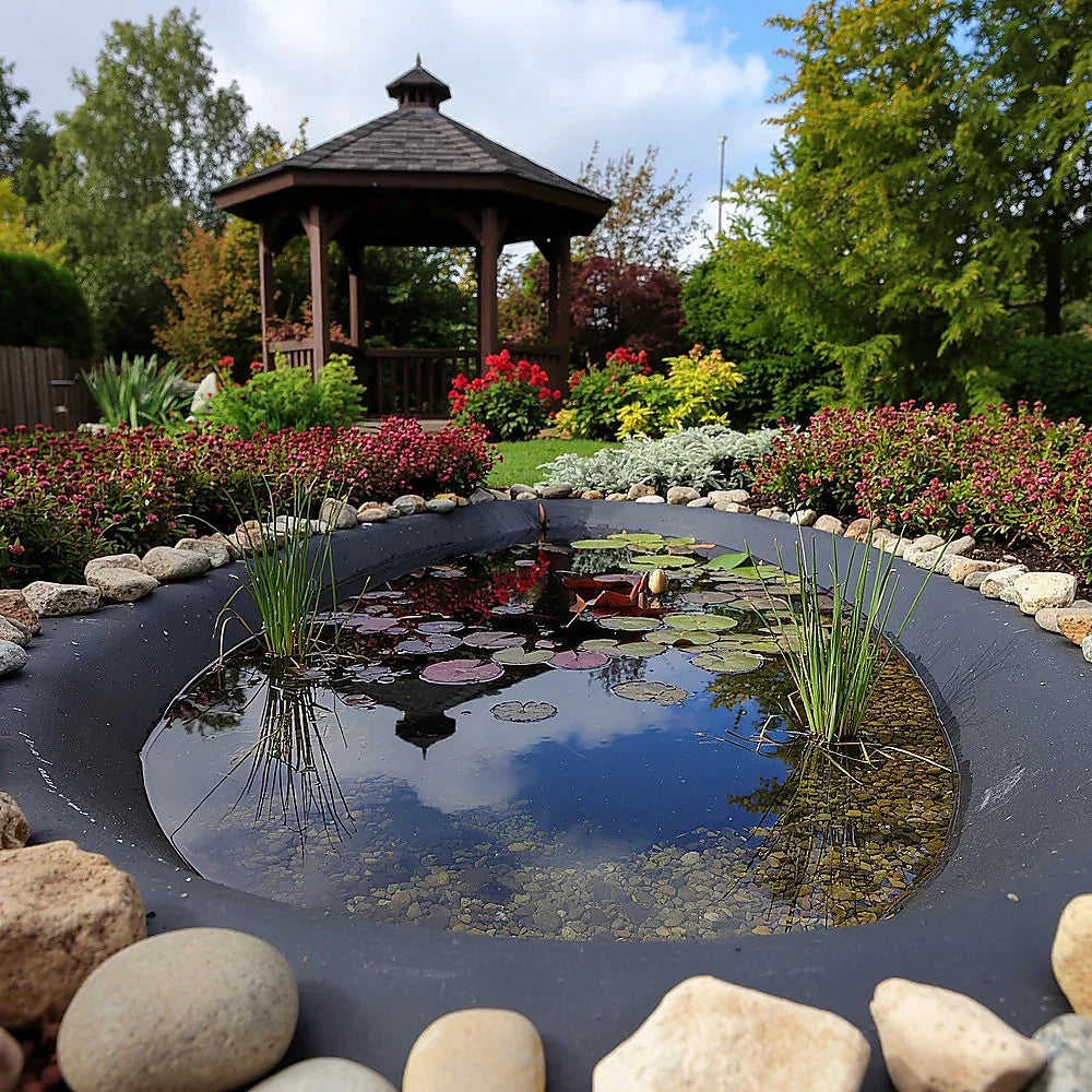 Fish Pond Liner 3 x 4.6m x 0.5mm Garden Pool Membrane Reinforced - Mekamart Australia