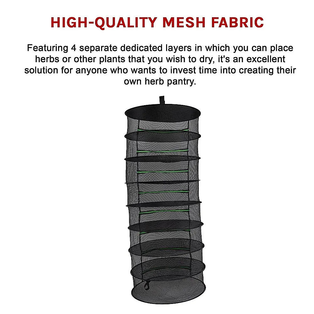 Herb Drying Rack Net 8 Layer Dryer Mesh Hanging Dryer Rack Zipper Dry Rack - Mekamart Australia