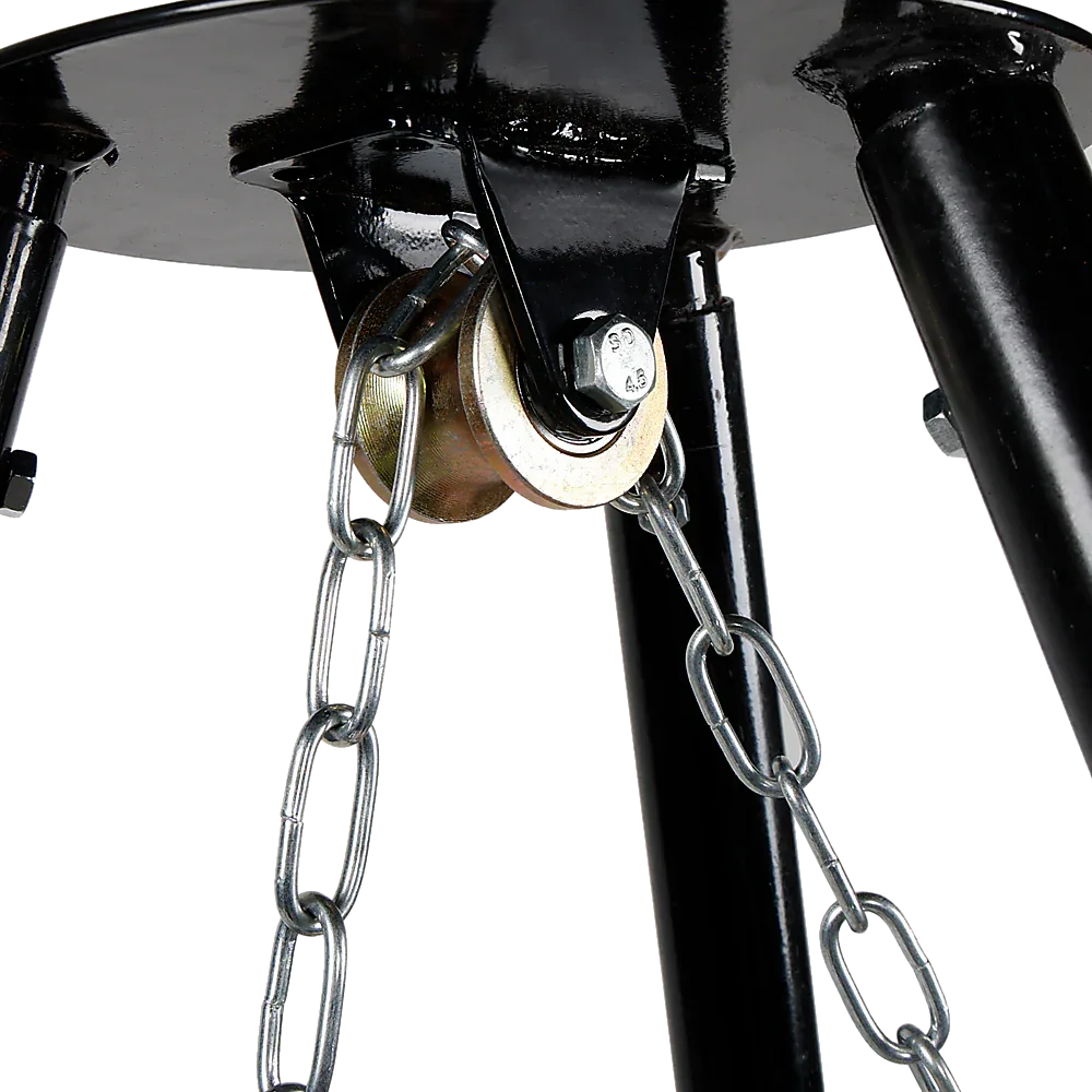 Tripod Garden Fire Pit BBQ – Cast Iron & Steel Round Outdoor Fire Bowl - Mekamart Australia
