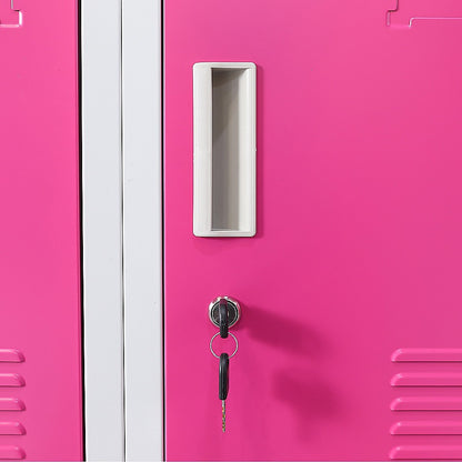 12-Door Locker for Office Gym Shed School Home Storage - Standard Lock with 2 Keys