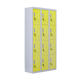 12-Door Locker for Office Gym Shed School Home Storage - Standard Lock with 2 Keys
