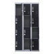 12-Door Locker for Office Gym Shed School Home Storage - 3-Digit Combination Lock