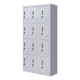 12-Door Locker for Office Gym Shed School Home Storage - Standard Lock with Keys