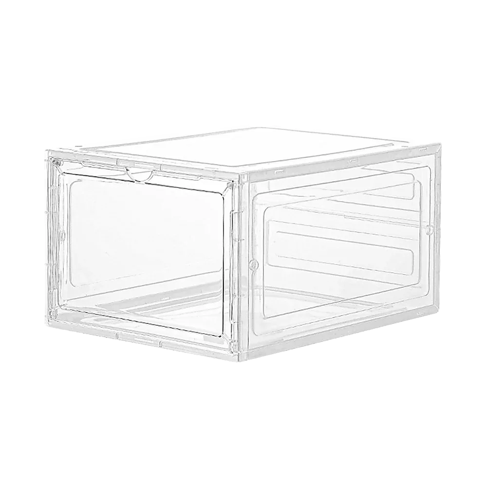 Sneaker Display Case Shoe Storage Organizer Box Stackable Plastic Clear Magnetic - Mekamart Australia