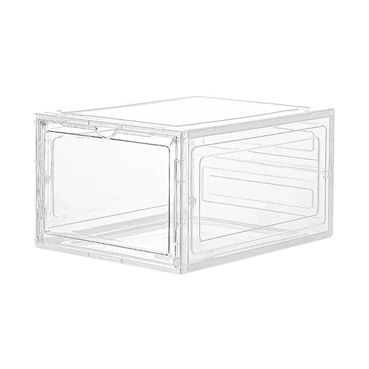 Sneaker Display Case Shoe Storage Organizer Box Stackable Plastic Clear Magnetic - Mekamart Australia
