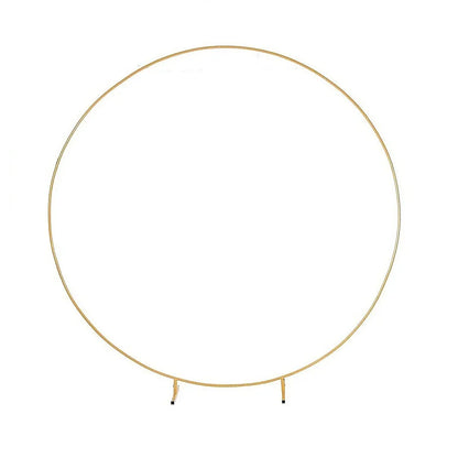 3M Gold Wedding Hoop Round Circle Arch Backdrop Flower Display Stand Frame Background - Mekamart Australia
