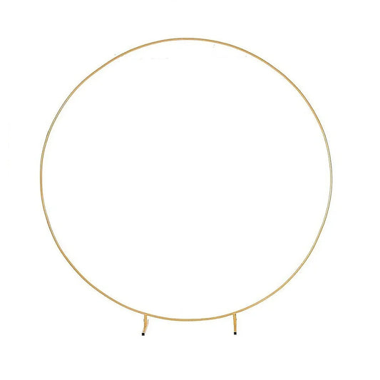 3M Gold Wedding Hoop Round Circle Arch Backdrop Flower Display Stand Frame Background - Mekamart Australia