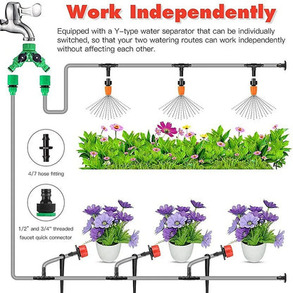Drip Irrigation System Plant Self Garden Watering Hose Spray Kit - Mekamart Australia