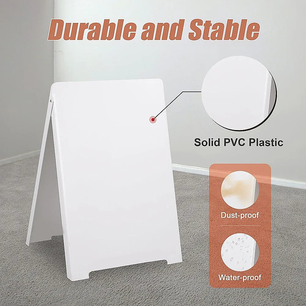Double Side Sidewalk A-frame Sign Sandwich Board holds Graphic Plastic Panels - Mekamart Australia