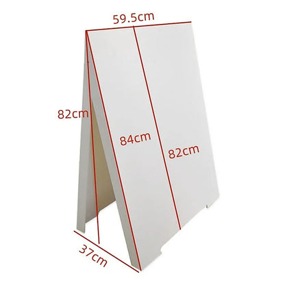 Double Side Sidewalk A-frame Sign Sandwich Board holds Graphic Plastic Panels - Mekamart Australia