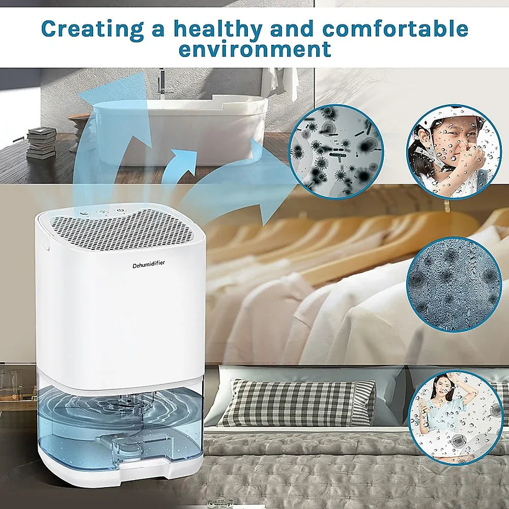 1000ML Mini Dehumidifier Portable Air Dryer Office Moisture Absorber Machine - Mekamart Australia