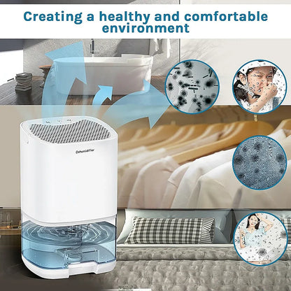 1000ML Mini Dehumidifier Portable Air Dryer Office Moisture Absorber Machine - Mekamart Australia