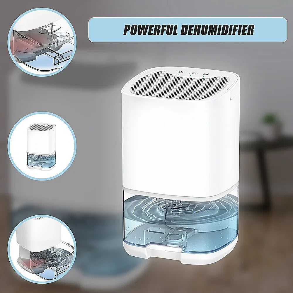 1000ML Mini Dehumidifier Portable Air Dryer Office Moisture Absorber Machine - Mekamart Australia