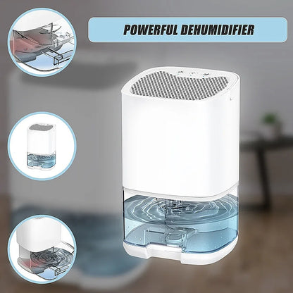 1000ML Mini Dehumidifier Portable Air Dryer Office Moisture Absorber Machine - Mekamart Australia
