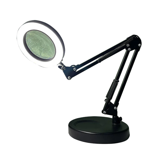 10X Magnifying Glass Desk Light Magnifier LED Lamp Reading Lamp With Base - Mekamart Australia