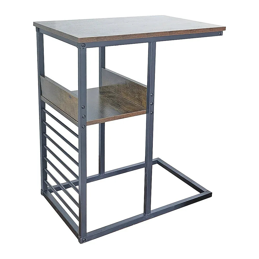 Sofa Side End Table Wooden Shelf Couch Living Nightstand - Mekamart Australia