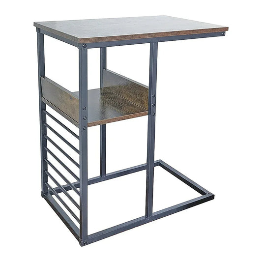 Sofa Side End Table Wooden Shelf Couch Living Nightstand - Mekamart Australia