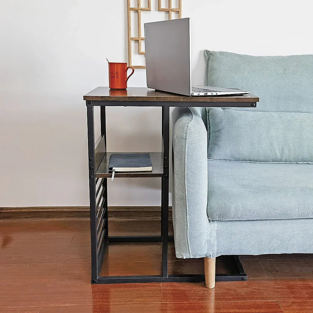 Sofa Side End Table Wooden Shelf Couch Living Nightstand - Mekamart Australia