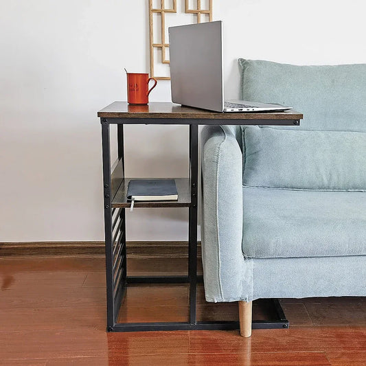 Sofa Side End Table Wooden Shelf Couch Living Nightstand - Mekamart Australia