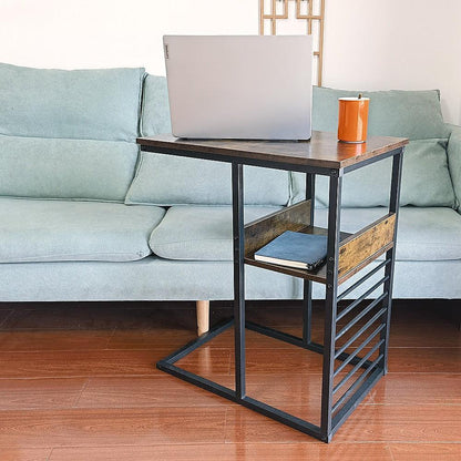 Sofa Side End Table Wooden Shelf Couch Living Nightstand - Mekamart Australia