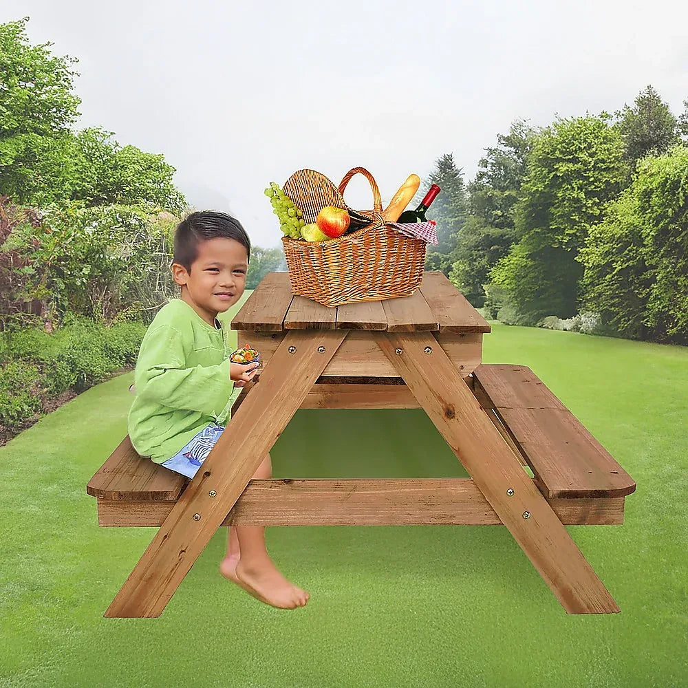 Sand & Water Wooden Picnic Table - Mekamart Australia
