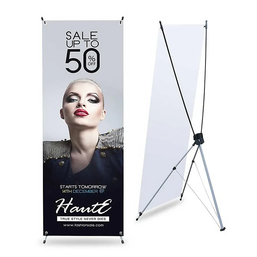 X Banner Stand 180 x 90cm Portable Display - Mekamart Australia
