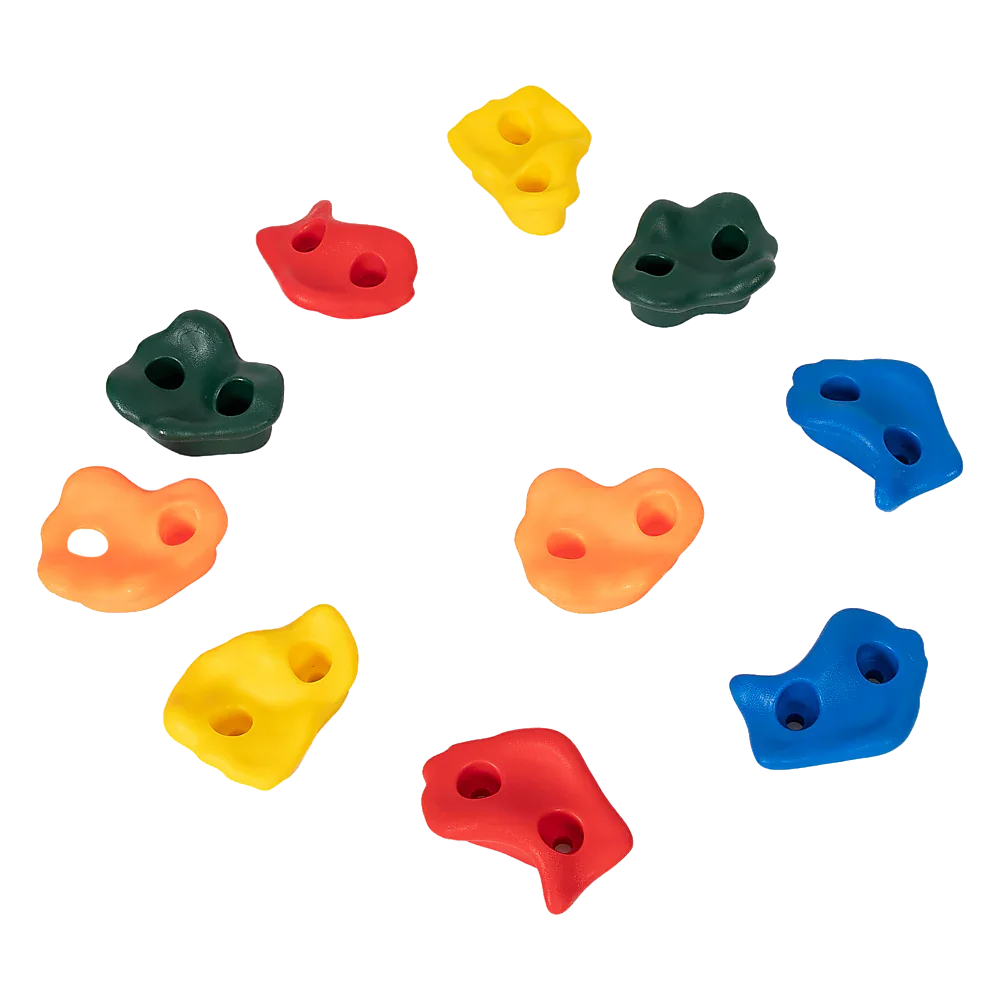 Deluxe 10 x Holds for Rock Climbing Wall Kids Outdoor Playground - Mekamart Australia