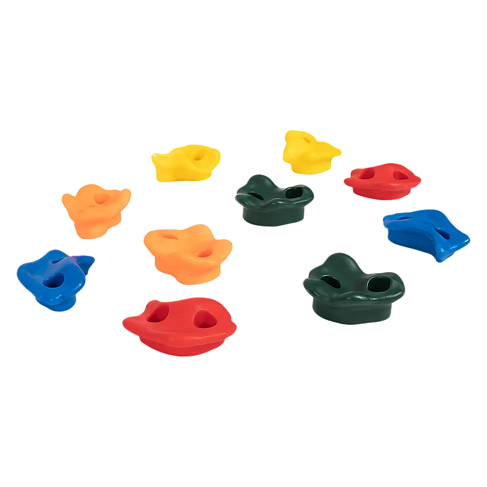 Deluxe 10 x Holds for Rock Climbing Wall Kids Outdoor Playground - Mekamart Australia