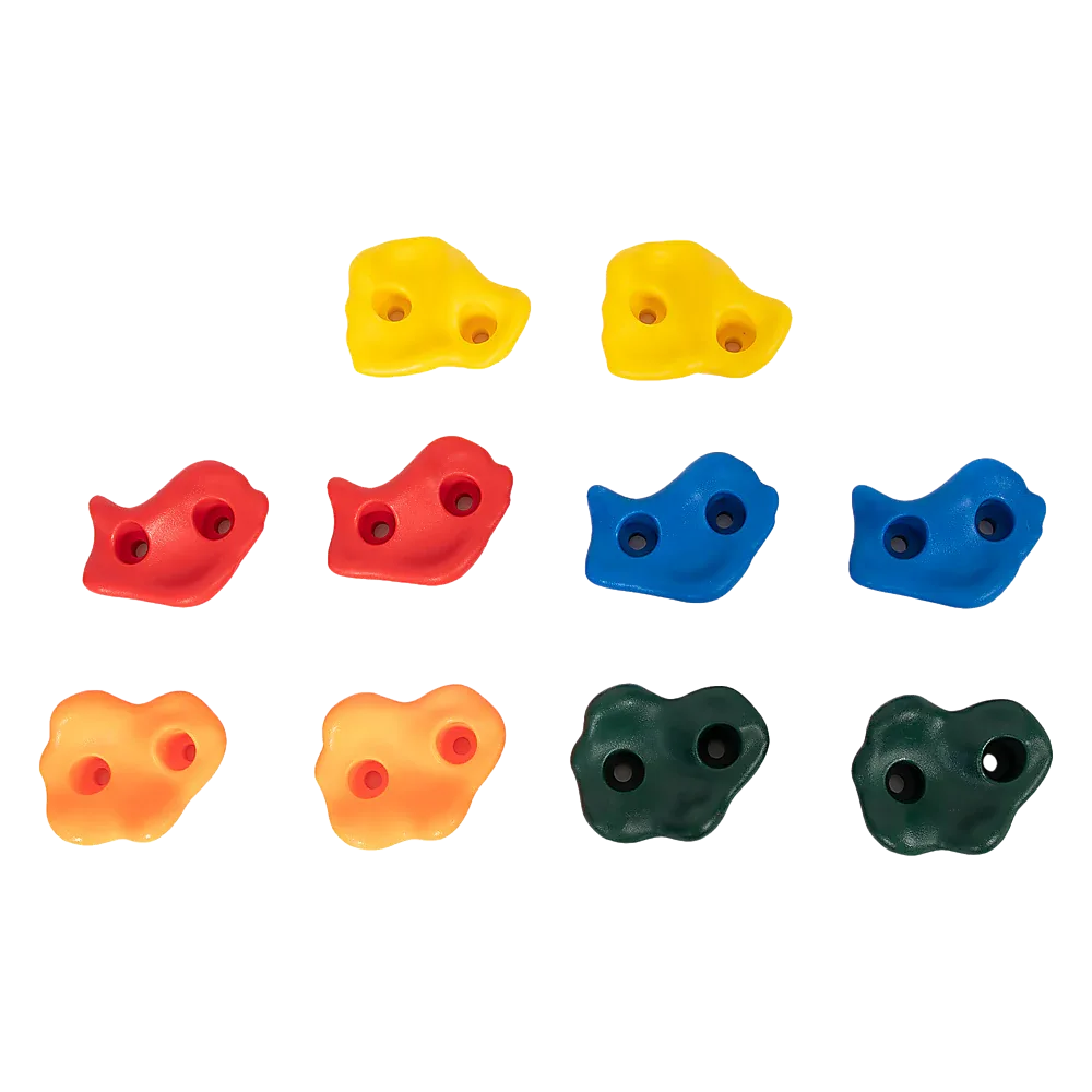 Deluxe 10 x Holds for Rock Climbing Wall Kids Outdoor Playground - Mekamart Australia