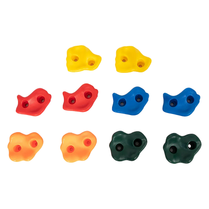 Deluxe 10 x Holds for Rock Climbing Wall Kids Outdoor Playground - Mekamart Australia