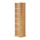 360 Rotating Bookshelf Bamboo Storage Display Rack Shelving in Wood - Mekamart Australia