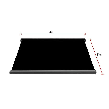 4.0m x 3.0m Retractable Folding Arm Awning Heavy Duty Full Cassette Motorised - Mekamart Australia
