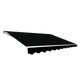 Outdoor Folding Arm Awning Retractable Sunshade Canopy Black 3.0m x 2.5m - Mekamart Australia