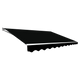 Outdoor Folding Arm Awning Retractable Sunshade Canopy Black 4.0m x 2.5m - Mekamart Australia