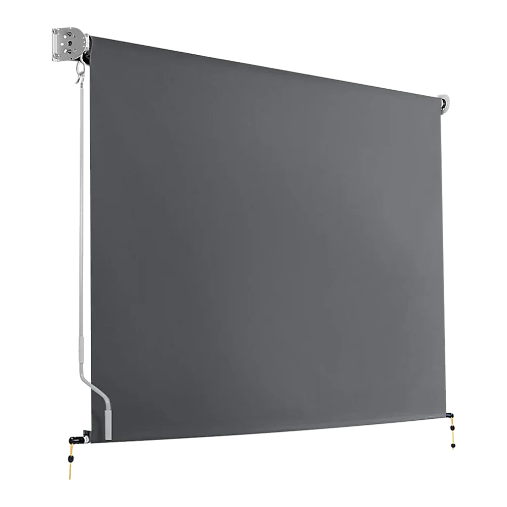 Retractable Straight Drop Roll Down Awning Garden Patio Screen 3.0X2.5M - Mekamart Australia