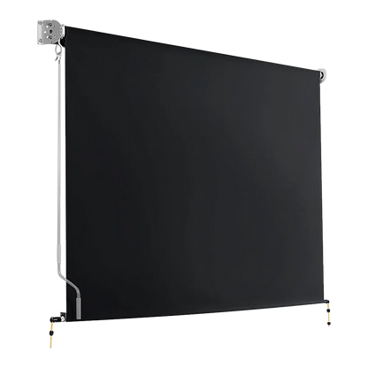 Retractable Straight Drop Roll Down Awning Garden Patio Screen 3.0X2.5M - Mekamart Australia