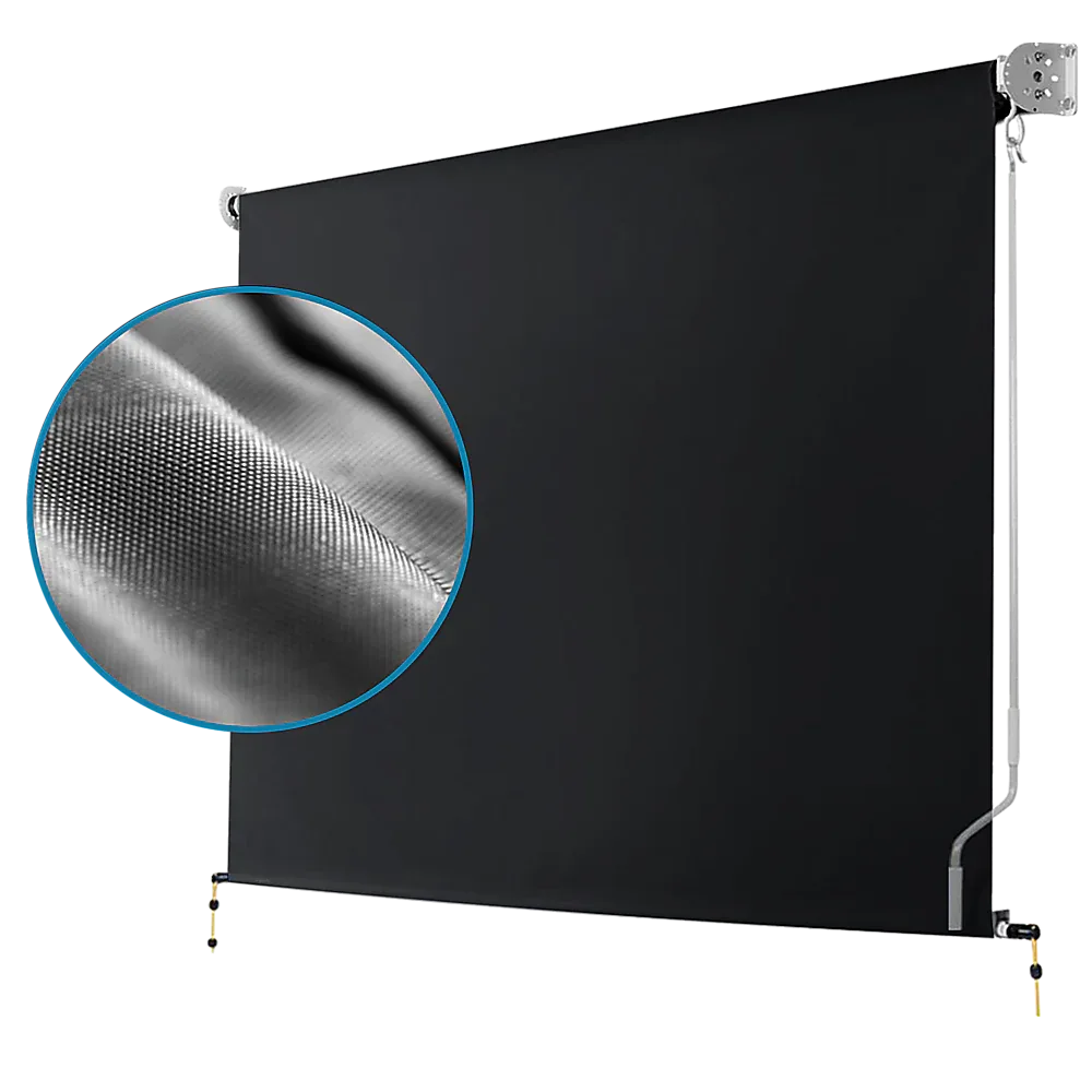 Retractable Straight Drop Roll Down Awning Garden Patio Screen 3.0X2.5M - Mekamart Australia