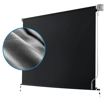 Retractable Straight Drop Roll Down Awning Garden Patio Screen 3.0X2.5M - Mekamart Australia