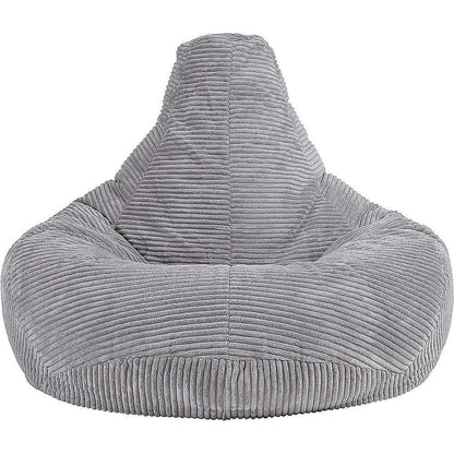 Jumbo Cord Beanbag Chair Cover Unfilled Large Bean Bag - Grey - Mekamart Australia